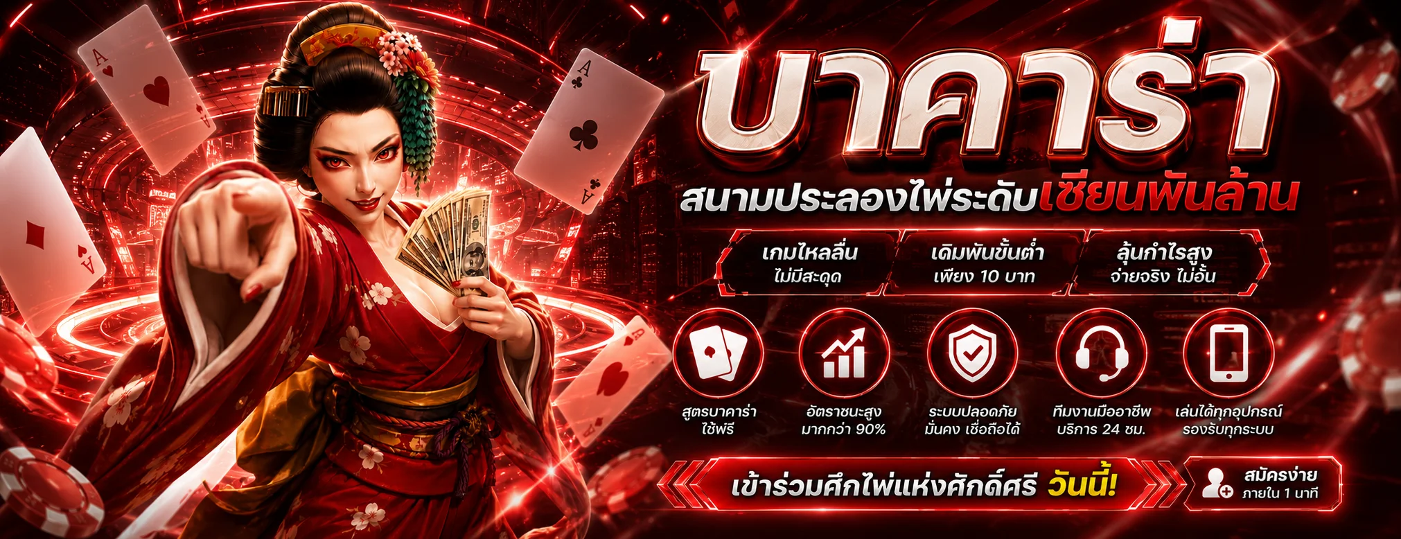คาสิโนออนไลน์ บาคาร่ามือใหม่ VVIP1668